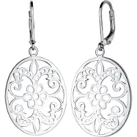 Elli Oorbellen 'Ornament' zilver