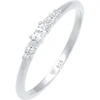 Elli Ring zilver / transparant