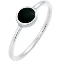 Elli Ring zwart / zilver