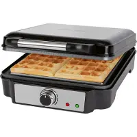 ProfiCook PC-WA 1241 Wafelijzer Oververhittingsbeveiliging, Controlelampje, Anti-aanbaklaag, Traploze temperatuurregeling Zwart
