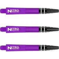 Red Dragon - Nitrotech Korte Purper Dartschachten - 3 sets per pakket (9 stengels in totaal)