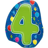 Folat - Folieballon - Shape - 4 - Zonder vulling - 56cm