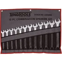 Teng Tools 6507JAF 7-delige Ring-/steeksleutelset in roltas - Inches - 15/16"-1 7/8"