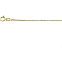 The Jewelry Collection 9 Krt. Ketting Gourmet 1,0 mm - 9 Karaats Geel