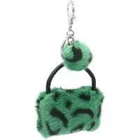 Dielay Sleutelhanger Fluffy Handtas - 9x7x3 cm - Groen