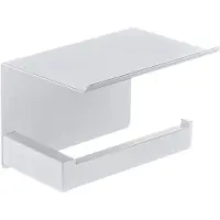 Guido Gusto Wc-rolhouder mat wit met planchet