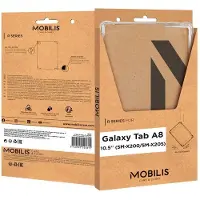 Mobilis R-serie Galaxy Tab 10.5'' SM-X200/205-Transp. (Galaxy Tab A8), Tablethoes, Transparant