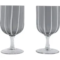 OYOY Living Mizu wijnglas 2-pack Grey-white