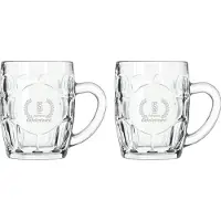 Libbey Gegraveerde set Bierpullen 55cl Gefeliciteerd 5 jaar getrouwd