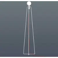 Grupa Products Model Vloerlamp Model 3 | White | Red