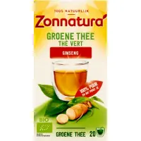 Zonnatura 3x Groene Thee Bio Gingseng 20 Stuks