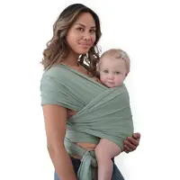 Mushie Draagdoek Carrier Wrap Roman Green