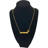 Fifo Hanger, Ohana, Goudkleurige Ketting, Sprookje, Huwelijk, Valentijn, Cadeau, Romantiek, Liefde,