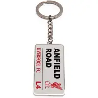 Liverpool F.C. Liverpool sleutelhanger plaat Anfield Road wit