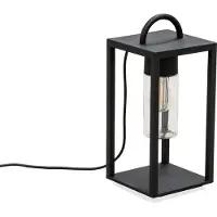 Konstsmide Bologna Lounge 230V terraslantaarn 45.5cm, 5m aansluitsnoer, E27 max 40W, transparant glas