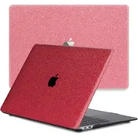 Lunso - cover hoes - MacBook Pro 13 inch (2020-2022) - Glitter Rood