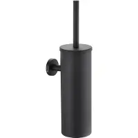 Guido Gusto Wc-borstel mat zwart compleet gesloten wandbevestiging