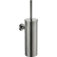 Guido Gusto Wc-borstel gun metal compleet gesloten wandbevestiging