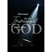MajesticAlly Kerstkaart 'God met ons' ' 12 stuks met envelop