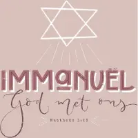 MajesticAlly Kerstkaart Marjolein 'Immanuel' ' 12 stuks met envelop