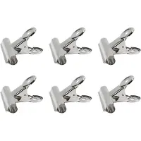 Creativ Company Metaal Bulldog Clip Breedte 7.5 cm Zilver 6 stuks per Verpakking