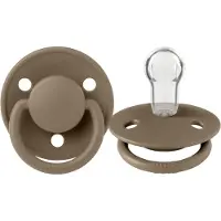 BIBS De Lux Dark Oak Silicone Fopspeen 1010243C