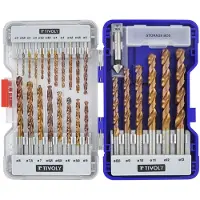 Tivoly Metaalboorset FURIUS HSS 26st Ø1-13mm, verzinkboor 15 mm