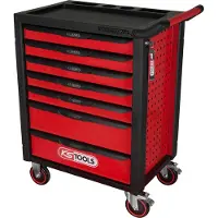 Ks Tools 826.0007 Werkplaatswagen Plaatstaal Kleur (specifiek): Zwart, Rood