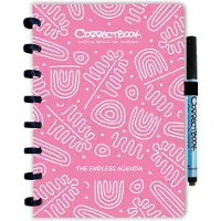 Correctbook Endless Agenda A5, uitwisbaar / herbruikbaar, Blossom Pink (roze)