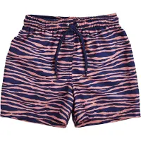 Swim Essentials - Zwembroek Jongens Blauw Oranje Zebra - 122/128