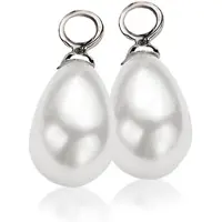 Zinzi - ZICH355W - Creoolhanger - Witte Parel - Druppel