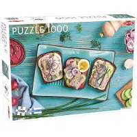 Tactic Danish Sandwich – Puzzel – 1000 stukjes – Scandinavische Food Art – Strak en Rustgevend Ontwerp – Hoogwaardige Scandinavische Kwaliteit