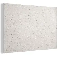 MuchoWow Wanddecoratie Metaal - Aluminium Schilderij Industrieel - Graniet - Grijs - Patroon - Design - Wit - 60x40 cm - Dibond - Foto op aluminium - Industriële muurdecoratie - Voor de woonkamer/slaapkamer