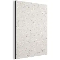 MuchoWow Wanddecoratie Metaal - Aluminium Schilderij Industrieel - Graniet - Grijs - Patroon - Design - Wit - 90x120 cm - Dibond - Foto op aluminium - Industriële muurdecoratie - Voor de woonkamer/slaapkamer