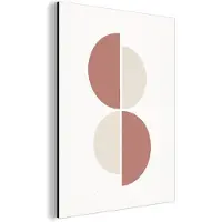 MuchoWow Wanddecoratie Metaal - Aluminium Schilderij Industrieel - Minimalisme - Abstract - Pastel - 30x40 cm - Dibond - Foto op aluminium - Industriële muurdecoratie - Voor de woonkamer/slaapkamer