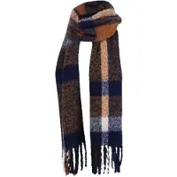 Sarlini Winter Sjaal Dames Sjaal BlauwCamel