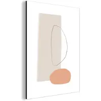 MuchoWow Wanddecoratie Metaal - Aluminium Schilderij Industrieel - Minimalisme - Pastel - Abstract - 30x40 cm - Dibond - Foto op aluminium - Industriële muurdecoratie - Voor de woonkamer/slaapkamer