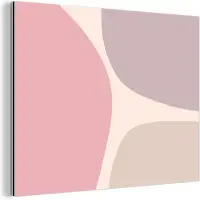 MuchoWow Wanddecoratie Metaal - Aluminium Schilderij Industrieel - Design - Pastel - Minimalisme - 120x90 cm - Dibond - Foto op aluminium - Industriële muurdecoratie - Voor de woonkamer/slaapkamer