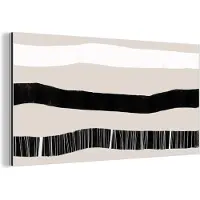 MuchoWow Wanddecoratie Metaal - Aluminium Schilderij Industrieel - Lijn - Pastel - Minimalisme - Patronen - 160x80 cm - Dibond - Foto op aluminium - Industriële muurdecoratie - Voor de woonkamer/slaapkamer