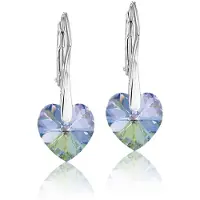 Montebello Oorbellen Lily HZ80 - Swarovski Hart - 925 Zilver Gerhod. - Ø10mm - 25mm