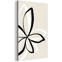 MuchoWow Wanddecoratie Metaal - Aluminium Schilderij Industrieel - Bloemen - Abstract - Minimalisme - 80x120 cm - Dibond - Foto op aluminium - Industriële muurdecoratie - Voor de woonkamer/slaapkamer