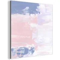 MuchoWow Wanddecoratie Metaal - Aluminium Schilderij Industrieel - Pastel - Design - Verf - 20x20 cm - Dibond - Foto op aluminium - Industriële muurdecoratie - Voor de woonkamer/slaapkamer