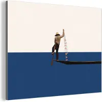 MuchoWow Wanddecoratie Metaal - Aluminium Schilderij Industrieel - Vrouw - Complimenten - Abstract - 80x60 cm - Dibond - Foto op aluminium - Industriële muurdecoratie - Voor de woonkamer/slaapkamer