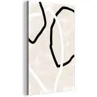 MuchoWow Wanddecoratie Metaal - Aluminium Schilderij Industrieel - Roze - Minimalisme - Design - 60x90 cm - Dibond - Foto op aluminium - Industriële muurdecoratie - Voor de woonkamer/slaapkamer