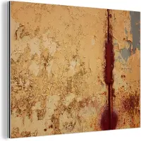 MuchoWow Wanddecoratie Metaal - Aluminium Schilderij Industrieel - Industrieel - Roest - Staal - IJzer - 120x90 cm - Dibond - Foto op aluminium - Industriële muurdecoratie - Voor de woonkamer/slaapkamer