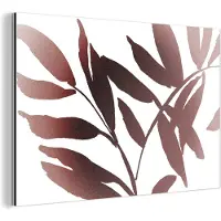 MuchoWow Wanddecoratie Metaal - Aluminium Schilderij Industrieel - Bladeren - Design - Abstract - 180x120 cm - Dibond - Foto op aluminium - Industriële muurdecoratie - Voor de woonkamer/slaapkamer