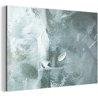 MuchoWow Wanddecoratie Metaal - Aluminium Schilderij Industrieel - Acrylverf - Structuren - Abstract - 120x80 cm - Dibond - Foto op aluminium - Industriële muurdecoratie - Voor de woonkamer/slaapkamer