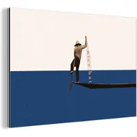 MuchoWow Wanddecoratie Metaal - Aluminium Schilderij Industrieel - Vrouw - Complimenten - Abstract - 60x40 cm - Dibond - Foto op aluminium - Industriële muurdecoratie - Voor de woonkamer/slaapkamer