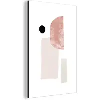 MuchoWow Wanddecoratie Metaal - Aluminium Schilderij Industrieel - Abstract - Pastel - Design - 20x30 cm - Dibond - Foto op aluminium - Industriële muurdecoratie - Voor de woonkamer/slaapkamer