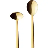 Aida Raw opscheplepel 2-delig Goud